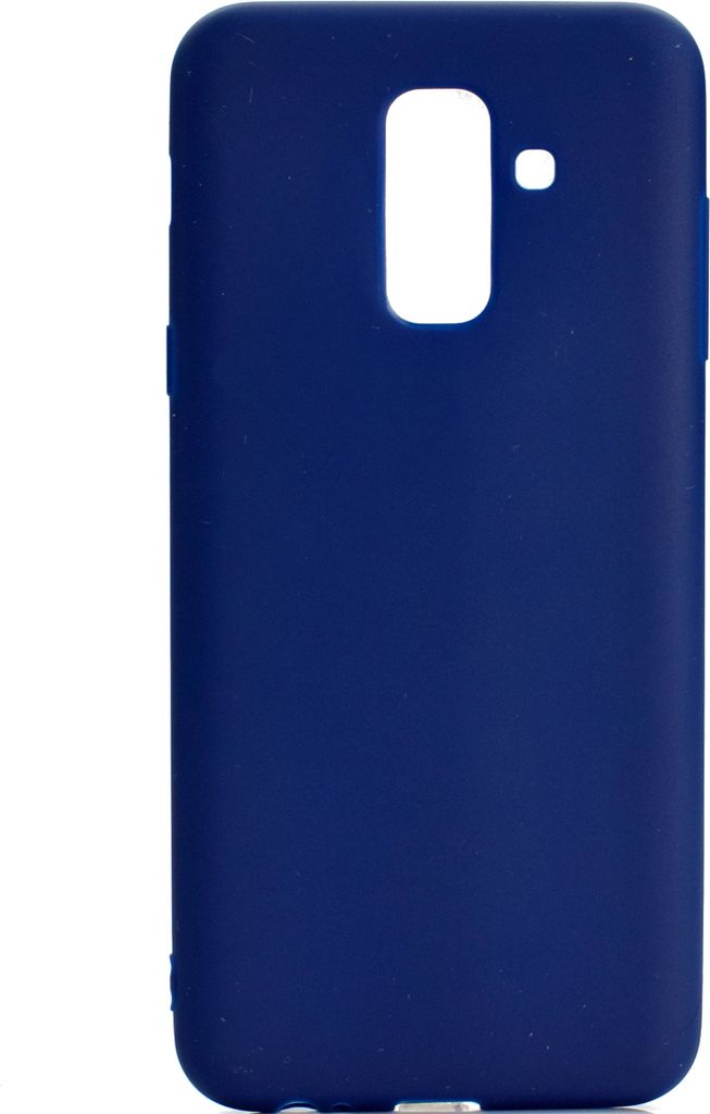 für Samsung A6 plus 2018 Lovely Candy Color Matte TPU Anti-Scratch rutschfeste Schutzhülle Rücken Case Navy