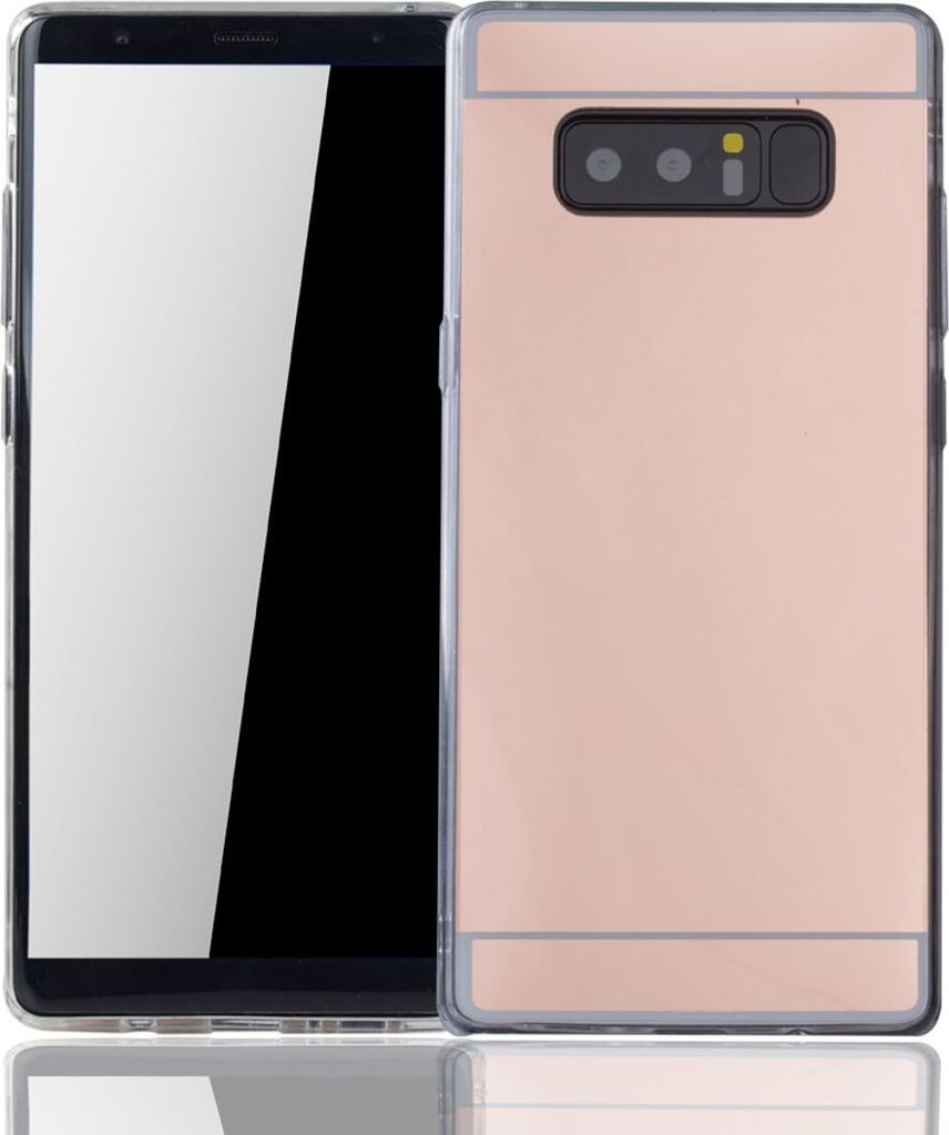 Samsung Galaxy Note 8 Handy Hülle Spiegel Mirror Soft-Case Schutz-Cover Rose Gold