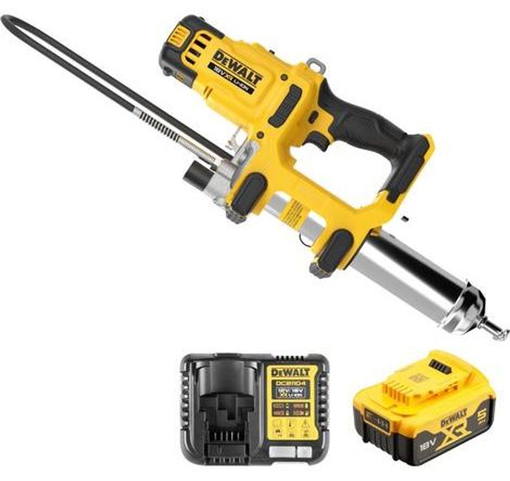 Pompe à graisse double vitesse XR 18V 5 Ah Li-Ion renforcée Image du produit 