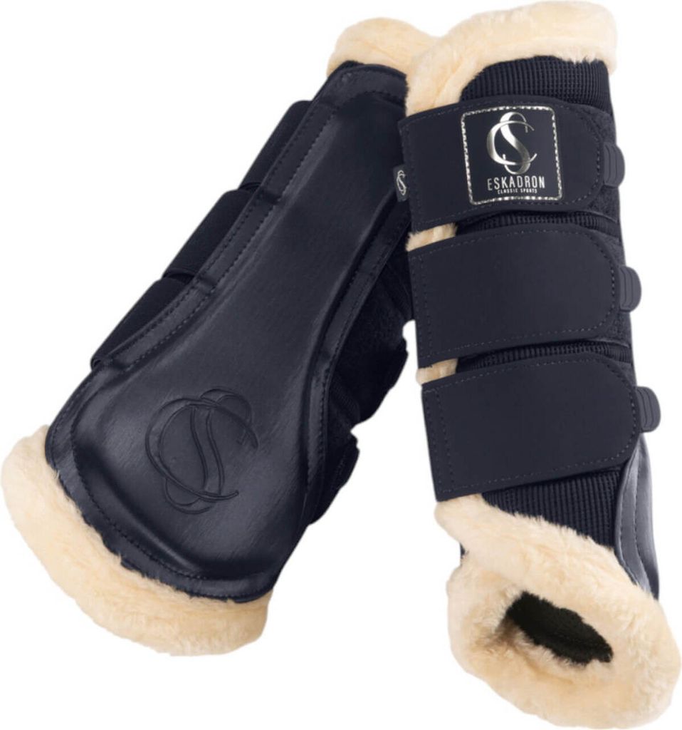 Eskadron Mesh Fauxfur Gamaschen navy Classic Sports 25 F/S, Größe:L
