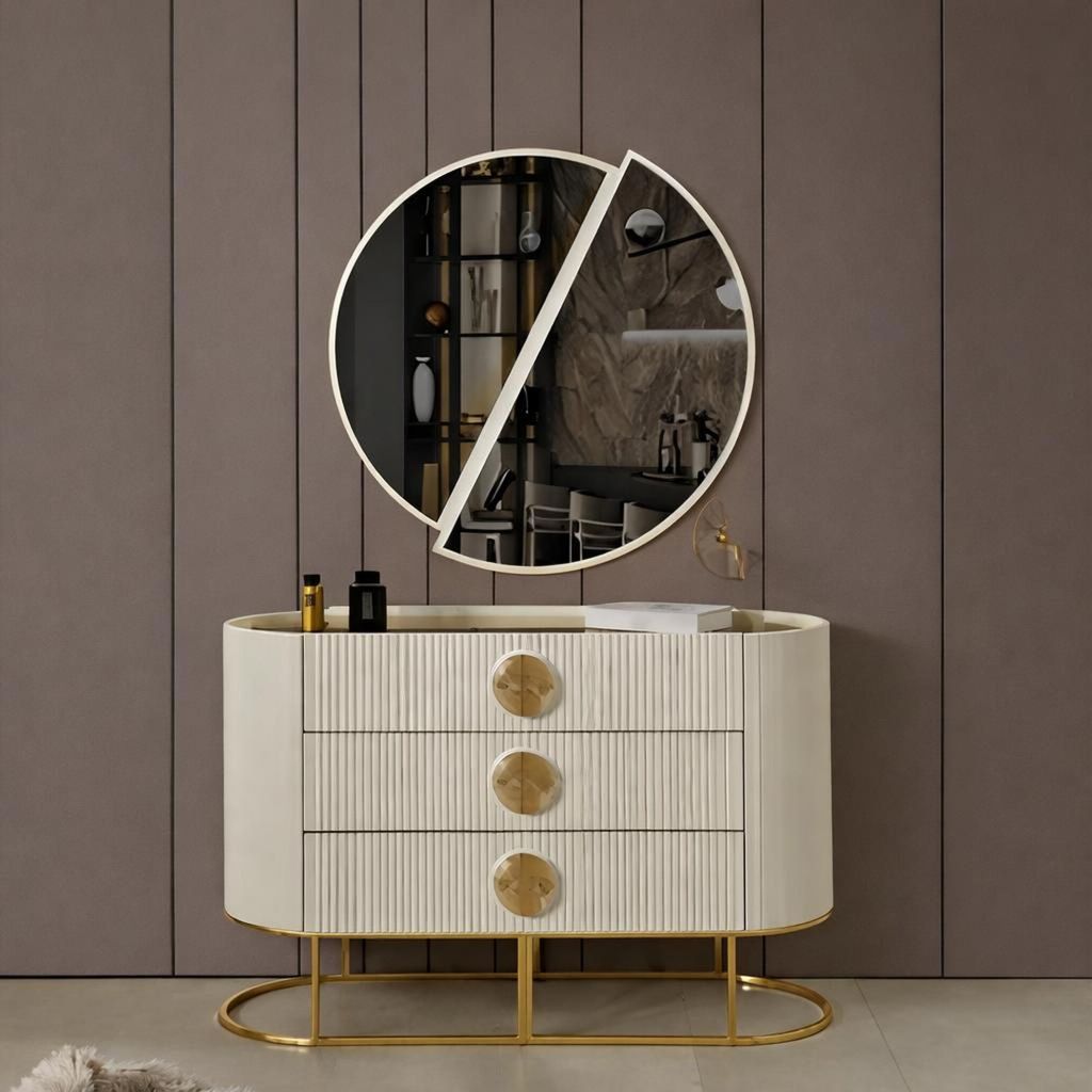 Elegante Kommode mit fluted Fronten edlen Details und modernem Design