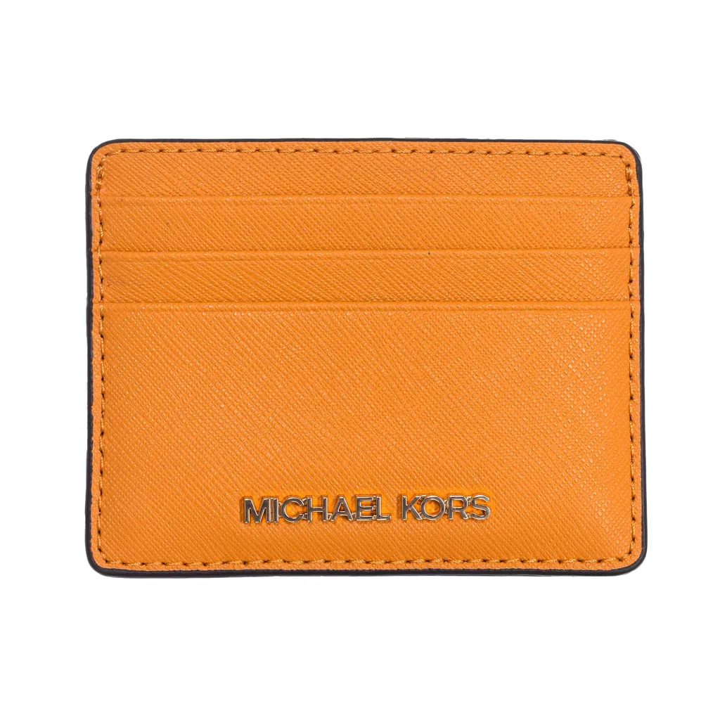 Michael Kors Porte-cartes 35H6GTVD7L en Cuir Saffiano Noir pour Femme