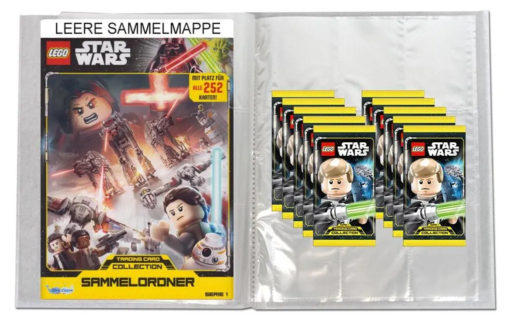 Boîte de Rangement LEGO Star Wars Trading Cards avec 10 Packs de Cartes