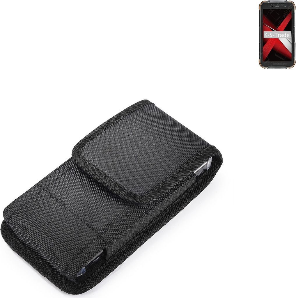 Holster Gürteltasche kompatibel mit Doogee S35 Holster Gürtel Tasche wasserabweisend Handy Hülle Schutz Hülle Outdoor schwarz K-S-Trade