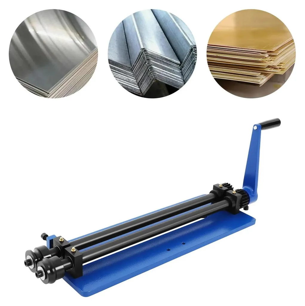 Moulureuse manuelle de tôle 460 mm bleue pour atelier de zinguerie