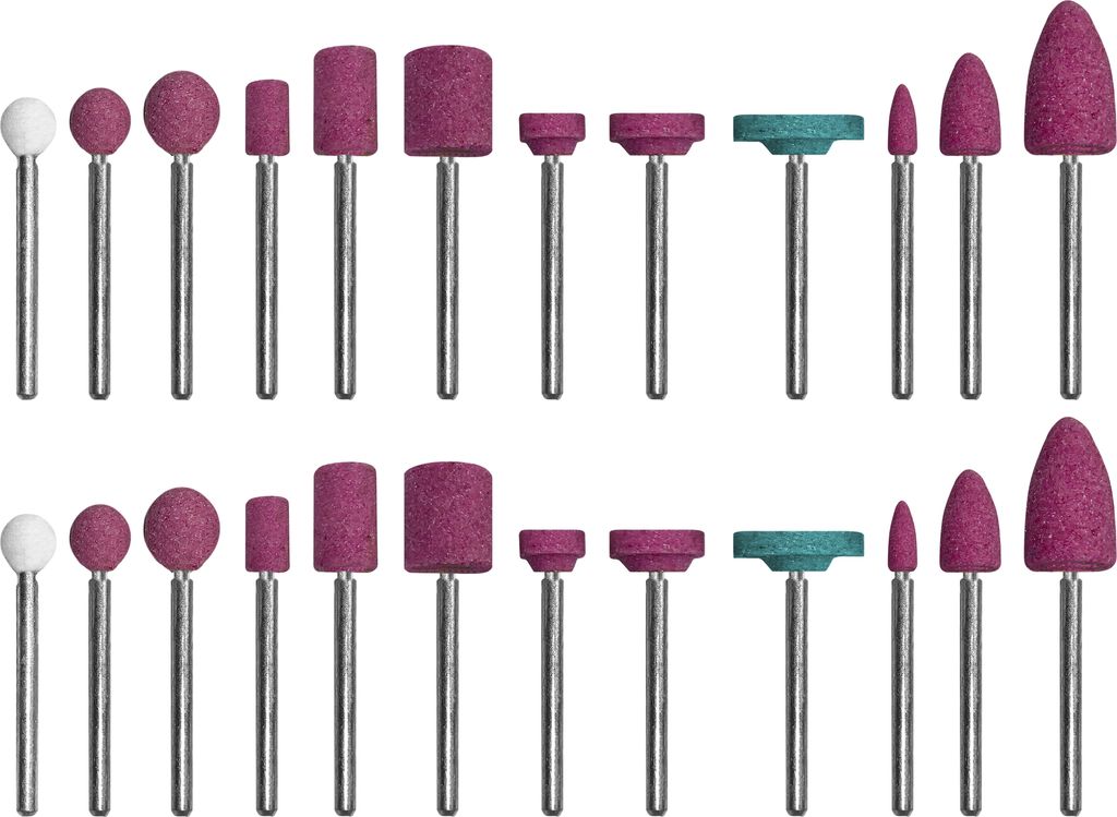 Set mit 24 kleinen Schleifgraten für alle Bohr- und Produktbild 