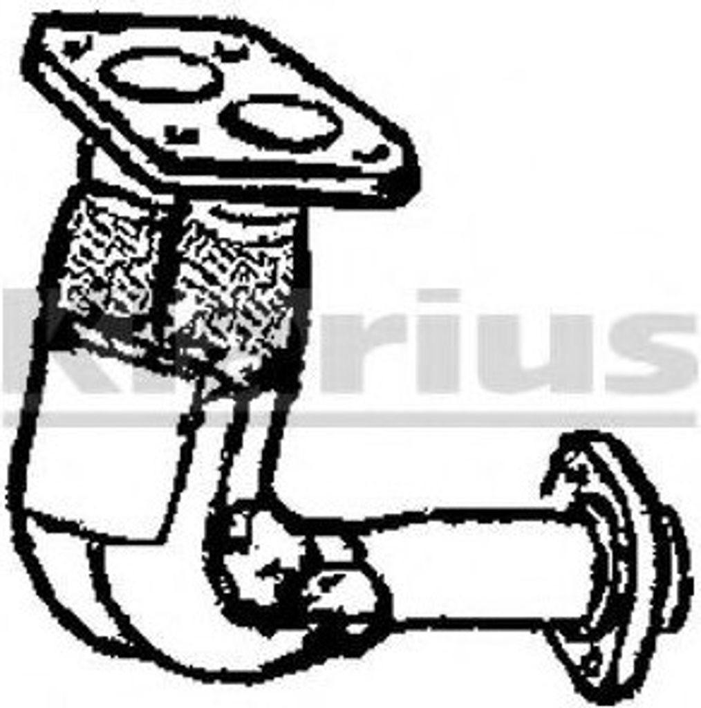 VEGAZ Abgasrohr Auspuffrohr für RENAULT MEGANE I (BA0/1) Vorne RR-265