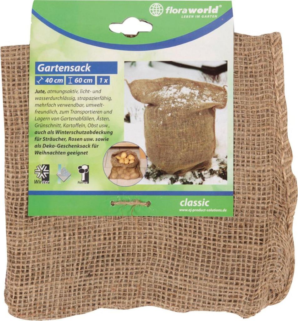 floraworld Jutesack Natur 40x60 cm