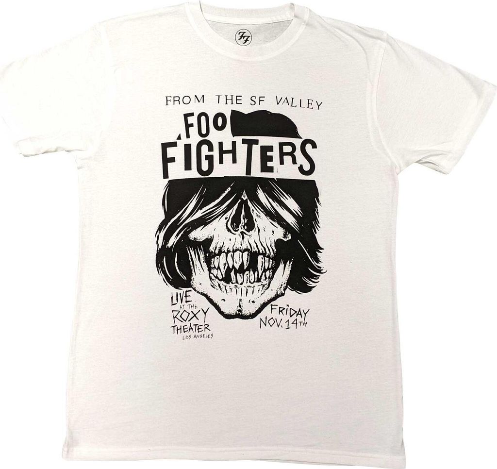 Foo Fighters - "Roxy Flyer" T-Shirt für Herren/Damen Uni RO5848 (M) (Weiß)