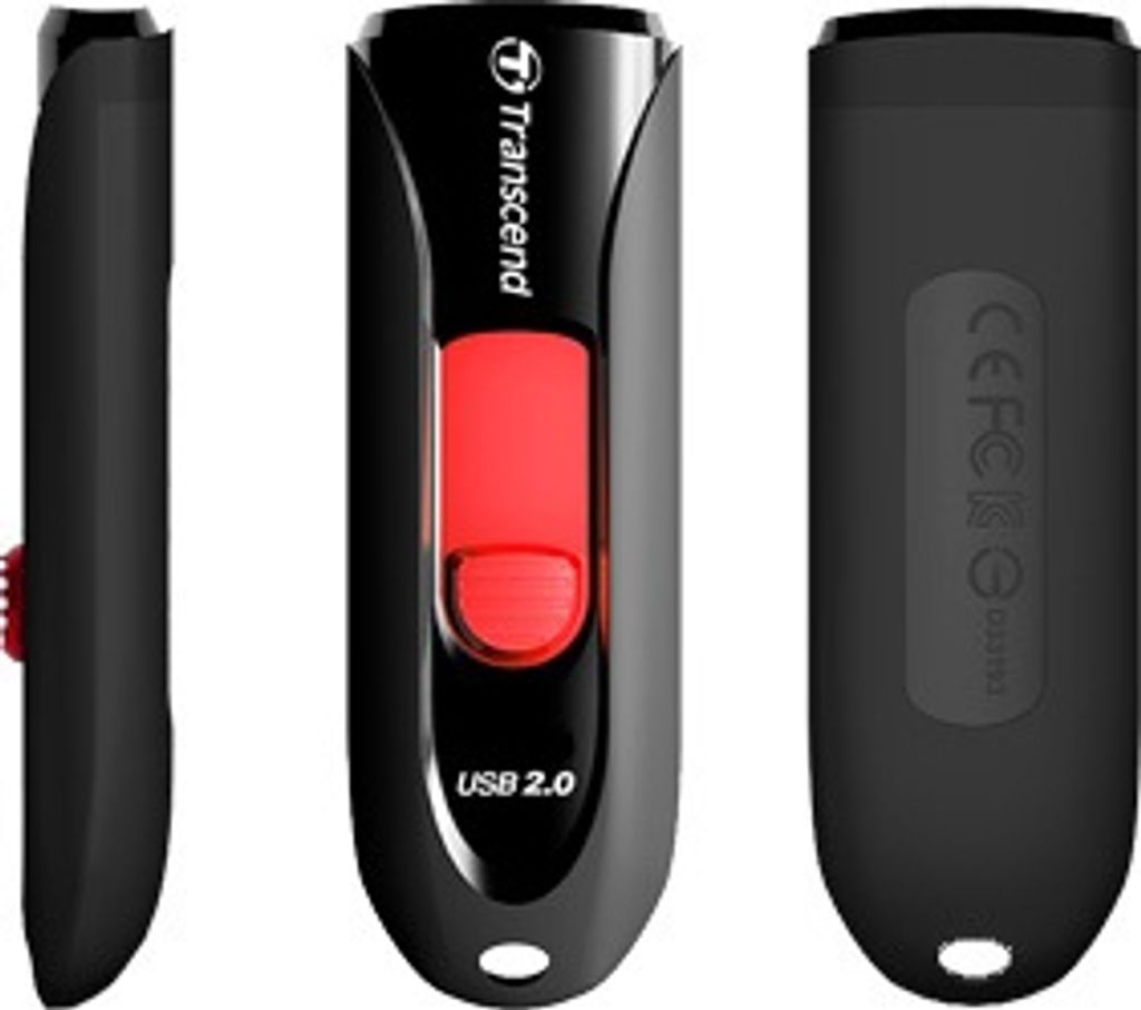 Transcend JetFlash 590 USB Stick 32GB USB 2.0 Schwarz - Flash Drive