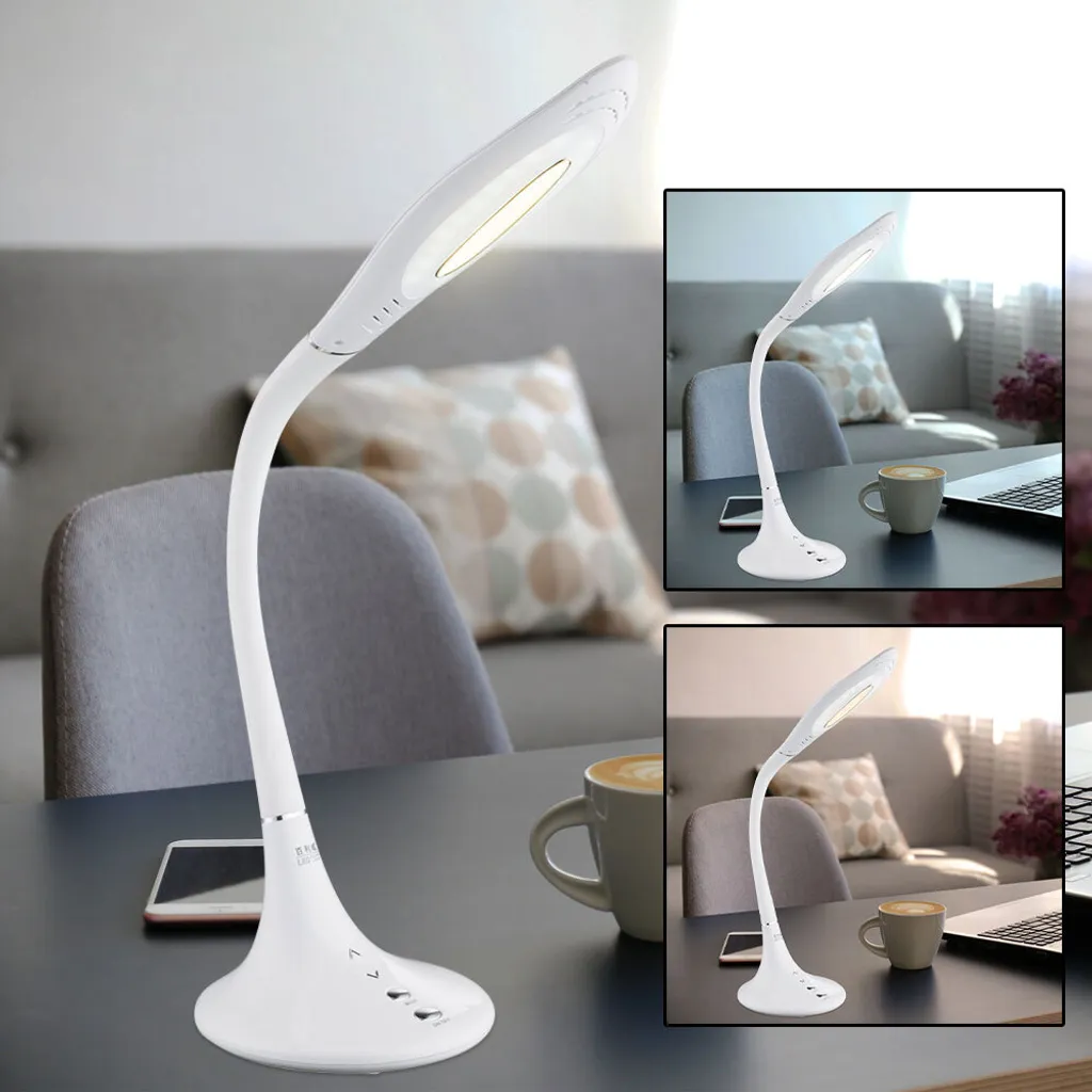 Éclairage d'appoint LED en métal chromé pour lecture et table de nuit - 7