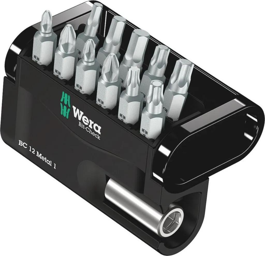 Wera Bit-Check 12 Metal 1: Set Inserti Professionali per Avvitamento