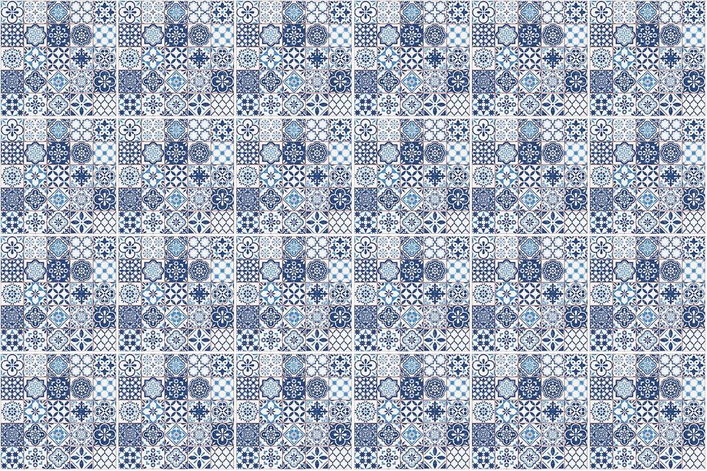 Fliesenaufkleber 10×10 cm – 24 Stück – Selbstklebend – Wasserfest – Pflegeleicht – Hitzebeständig – Für Küche & Bad – Blaue Fliesen