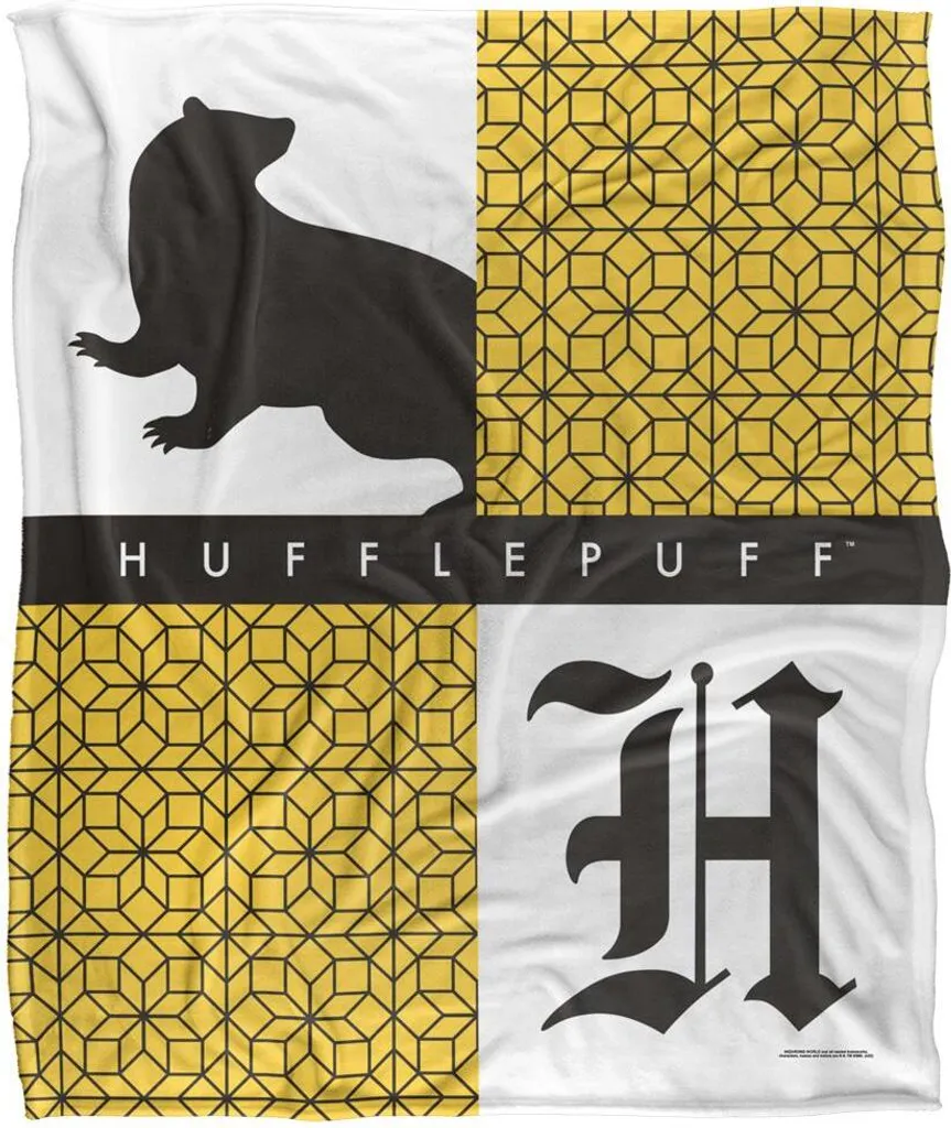 Couverture Hufflepuff TV18686 - Plaid Doux Harry Potter Taille Unique Coloré
