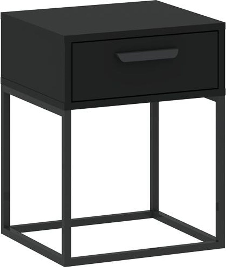Table de chevet avec tiroir MARETA 4 – noir Image du produit 