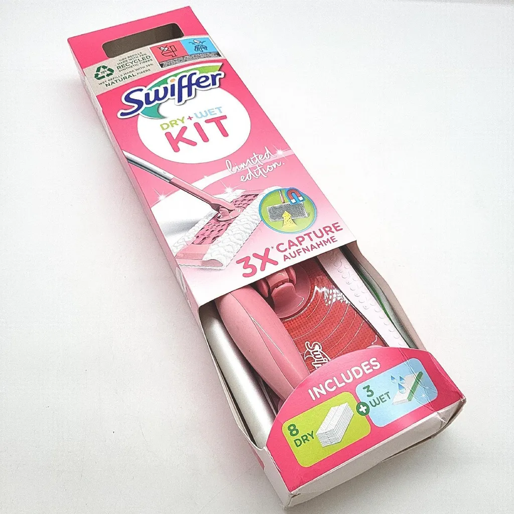 Kit Swiffer Pink avec 11 Recharges : Balai Sol Multi-surfaces Rose - 4
