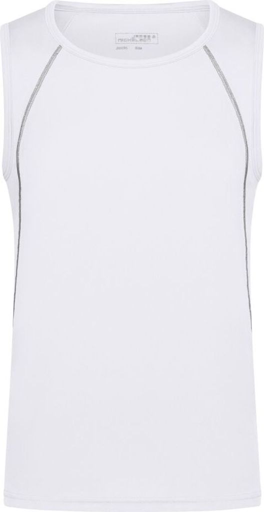 Funktions-Top für Fitness und Sport white/silver, Gr. XL