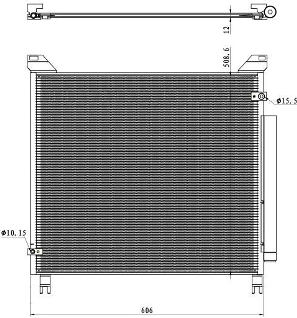 Condenseur de Climatisation NRF 350499 avec Sécheur Intégré Haute Performance