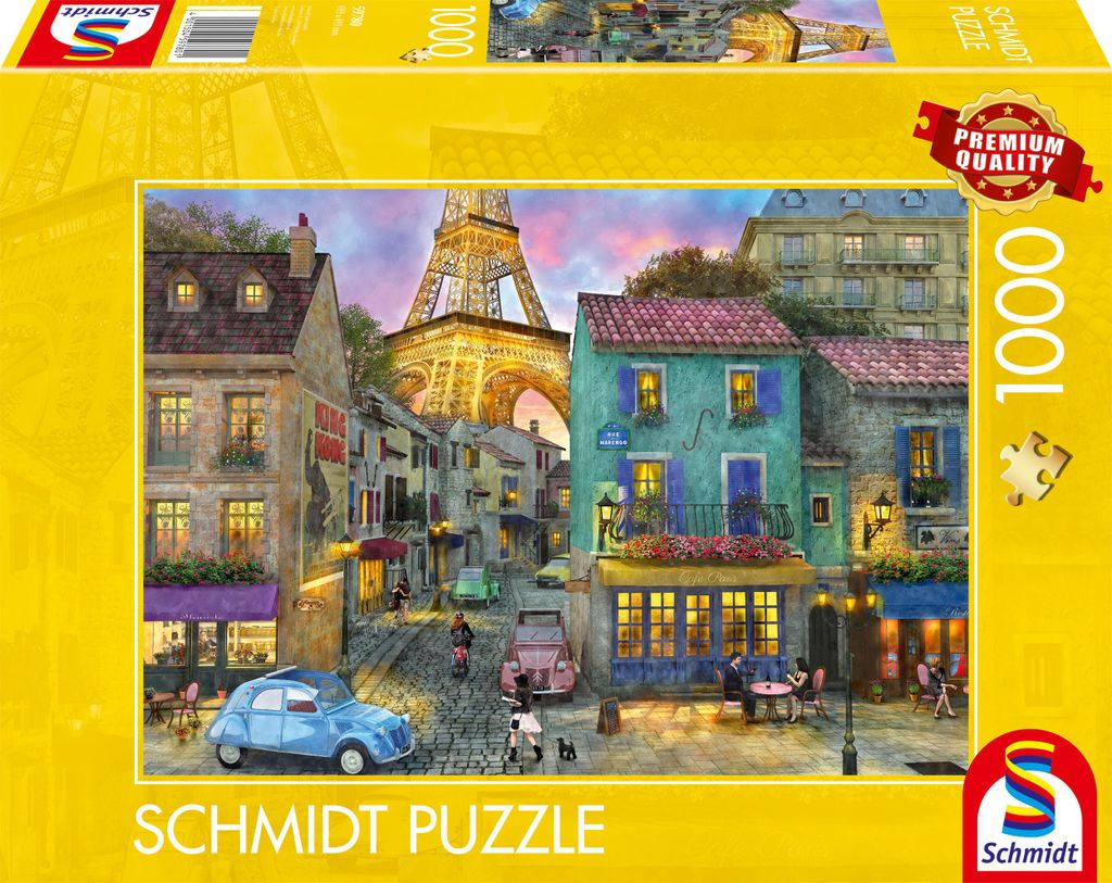 Schmidt Spiele In den Straßen von Paris, Puzzle, (1000 Teile)