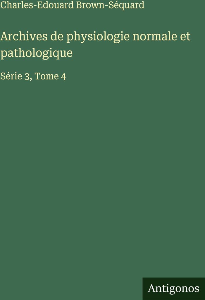 Archiv für normale und pathologische Physiologie