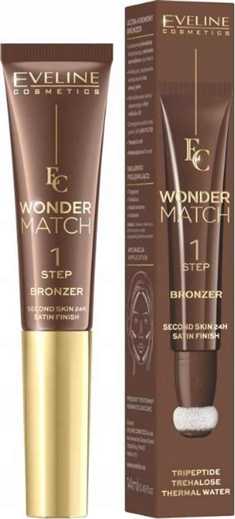 Eveline Cosmetics Wonder Match Ultrakremowy bronzer 02, 14 ml