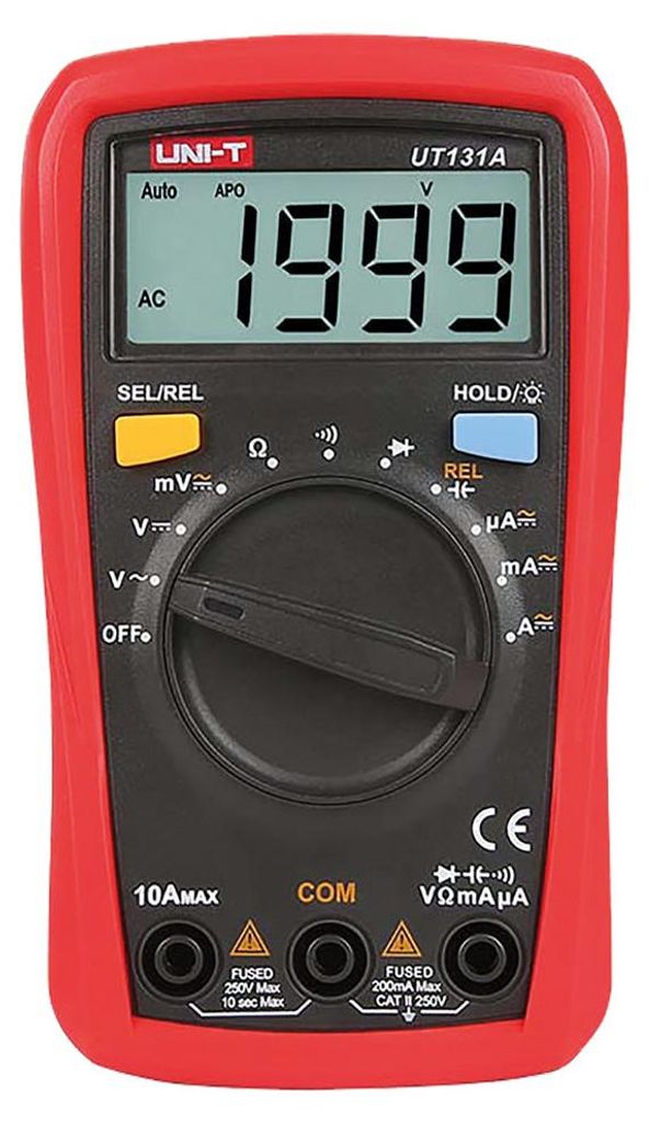 UNI-T, UT131A, Digitales Multimeter, Palm size, mit 2mF Produktbild 