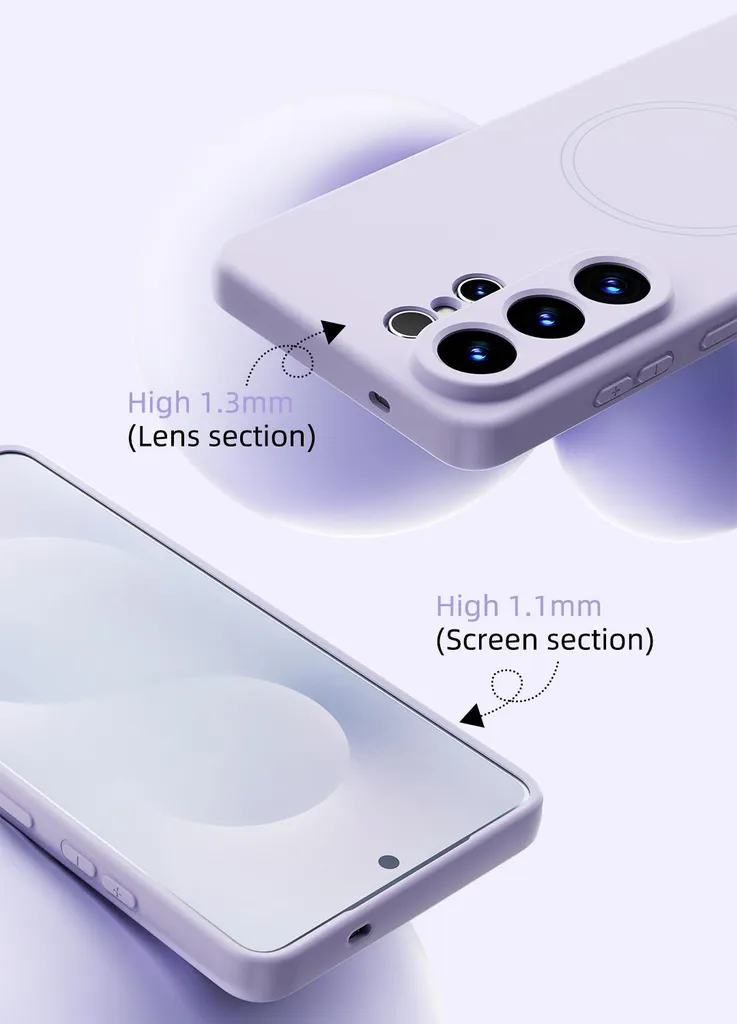 Custodia Samsung S26 Pro MagSafe Silicone Blu Scuro - Protezione Vera - 5