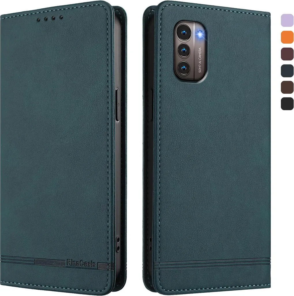 Cover a Libro Nokia G11 G21 Verde | Custodia Portafoglio Professionale