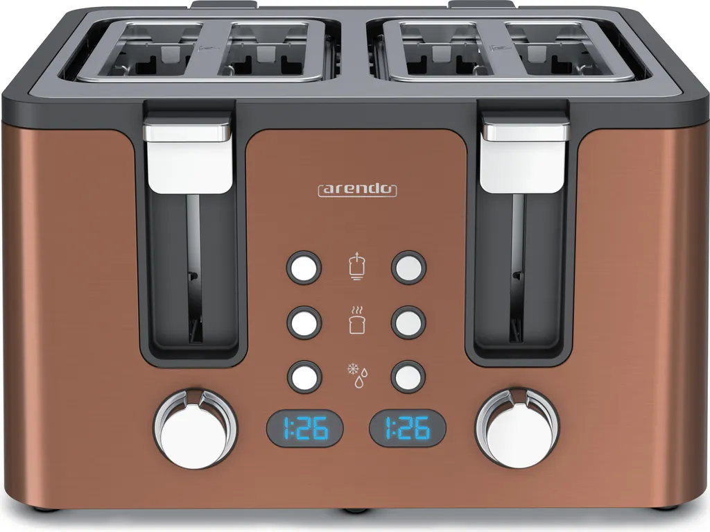 Arendo Tostapane 4 Fette Professionale Acciaio Inox 1750W - Qualità