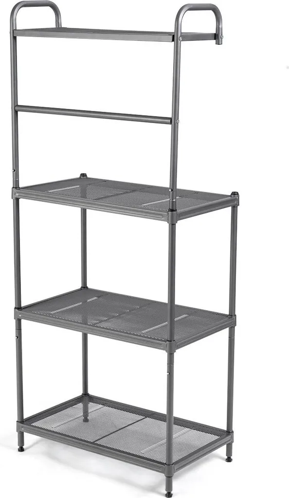 Étagère de rangement réglable 4 niveaux en acier pour micro-ondes Pro - 3