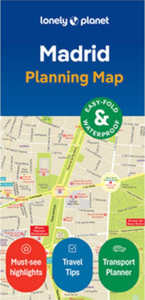 Lonely Planet Madrid City Map