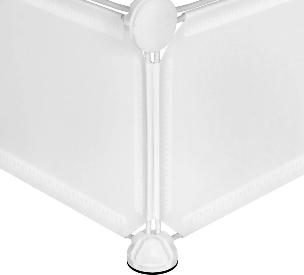 Parc modulable pour petits animaux et chatons blanc en taille XXL