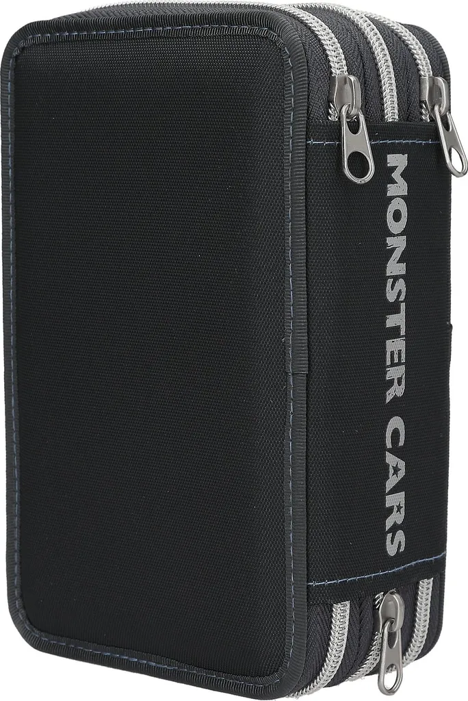 Trousse de Police LED Monster Cars à 3 Compartiments et Multi-Rangements - 2