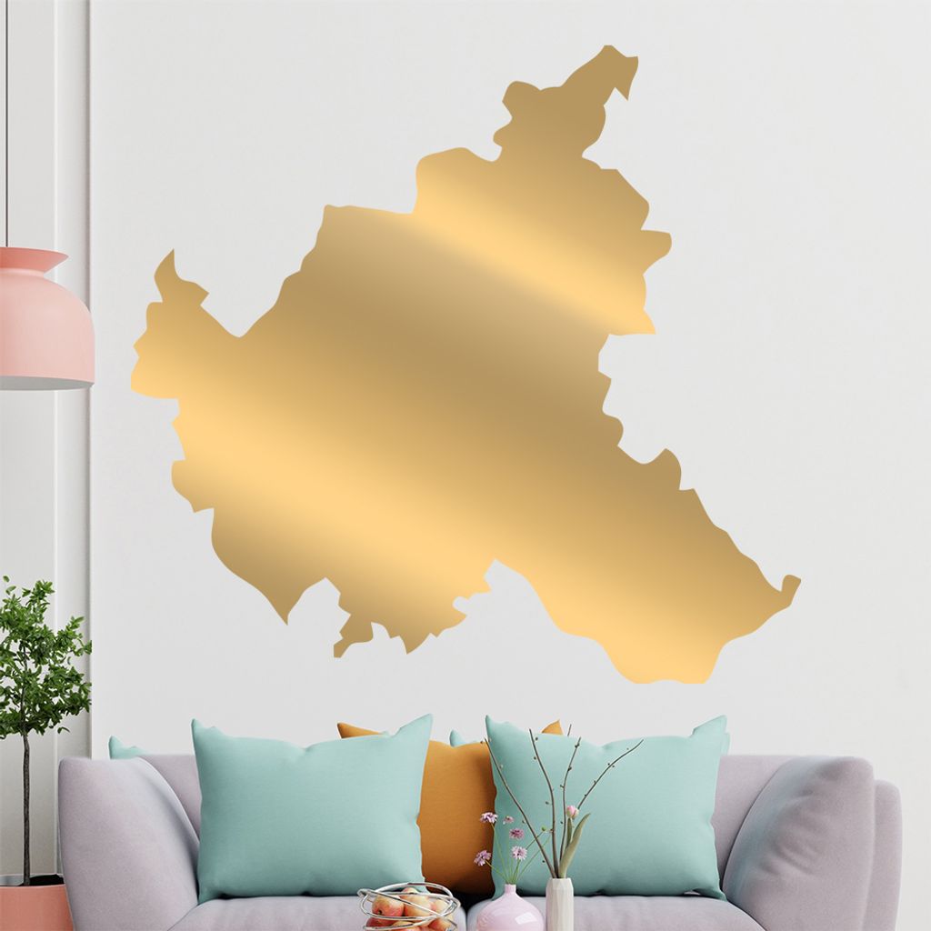 KIWISTAR Bundesland Hamburg - Reeperbahn Wandtattoo in 6 Größen - Wandaufkleber Wall Sticker - Dekoration, Küche, Wohnzimmer, Schlafzimmer, Bade...