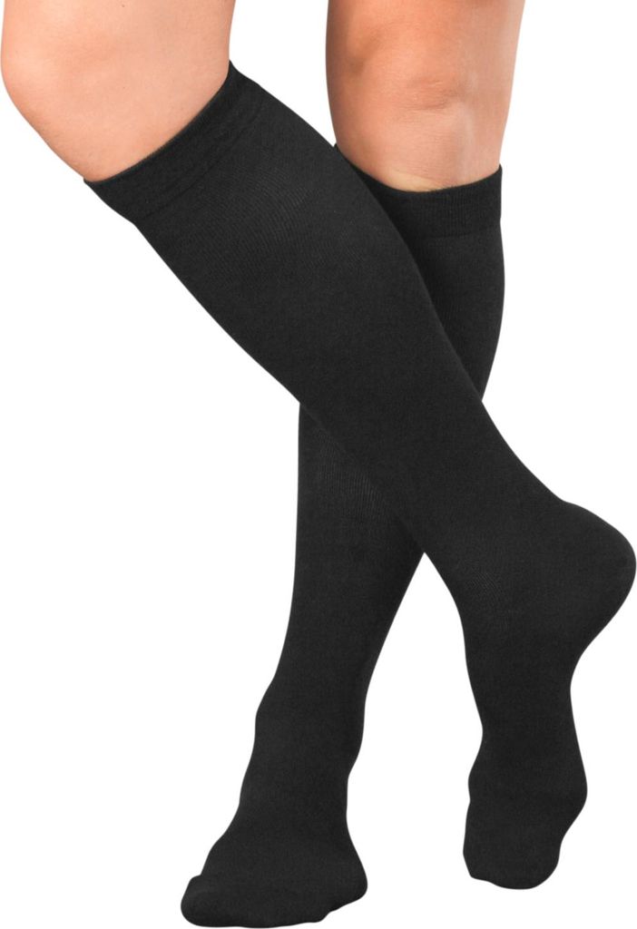 Kompressionsstrümpfe – Celodoro – Für Reisen und Flugreisen – Damen & Herren (1 Paar) – Schwarz