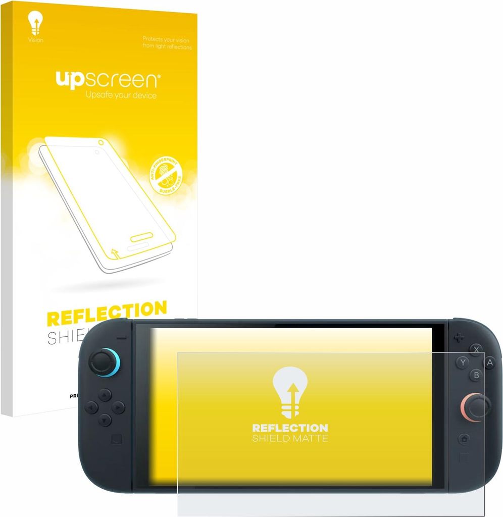 upscreen Schutzfolie für Nintendo Switch 2 Displayschutz Displayschutzfolie Folie Matt Entspiegelungsfolie
