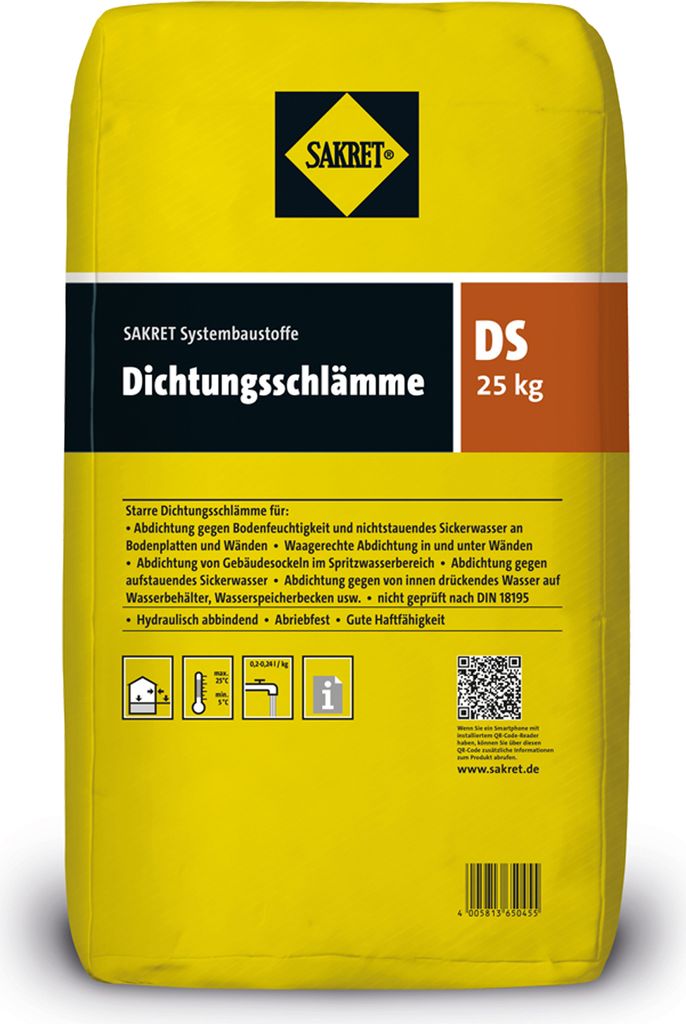 SAKRET Dichtungsschlämme DS grau 25kg