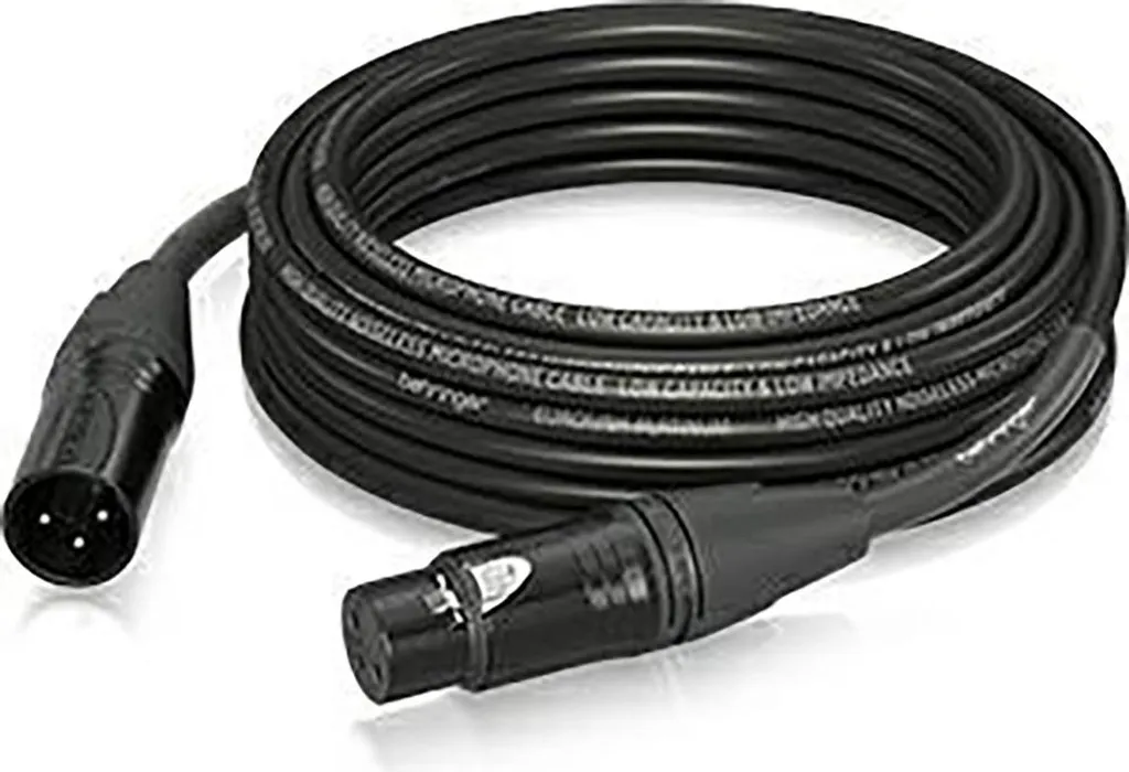 Câble Micro 10m XLR Behringer PMC-1000 avec Blindage Haute Densité Noir