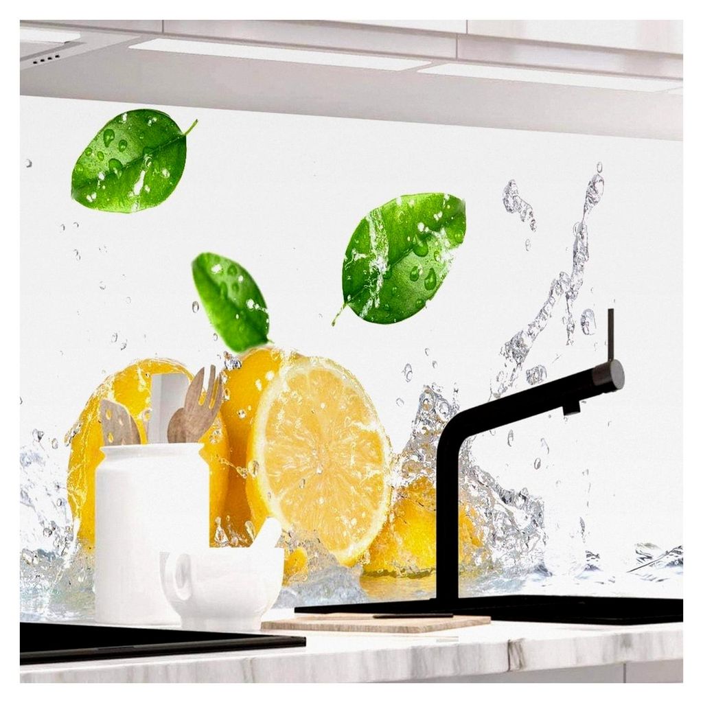 Selbstklebende Küchenrückwand "FRUIT SPLASH" 60 x 280 cm DIY - PVC Spritzschutz