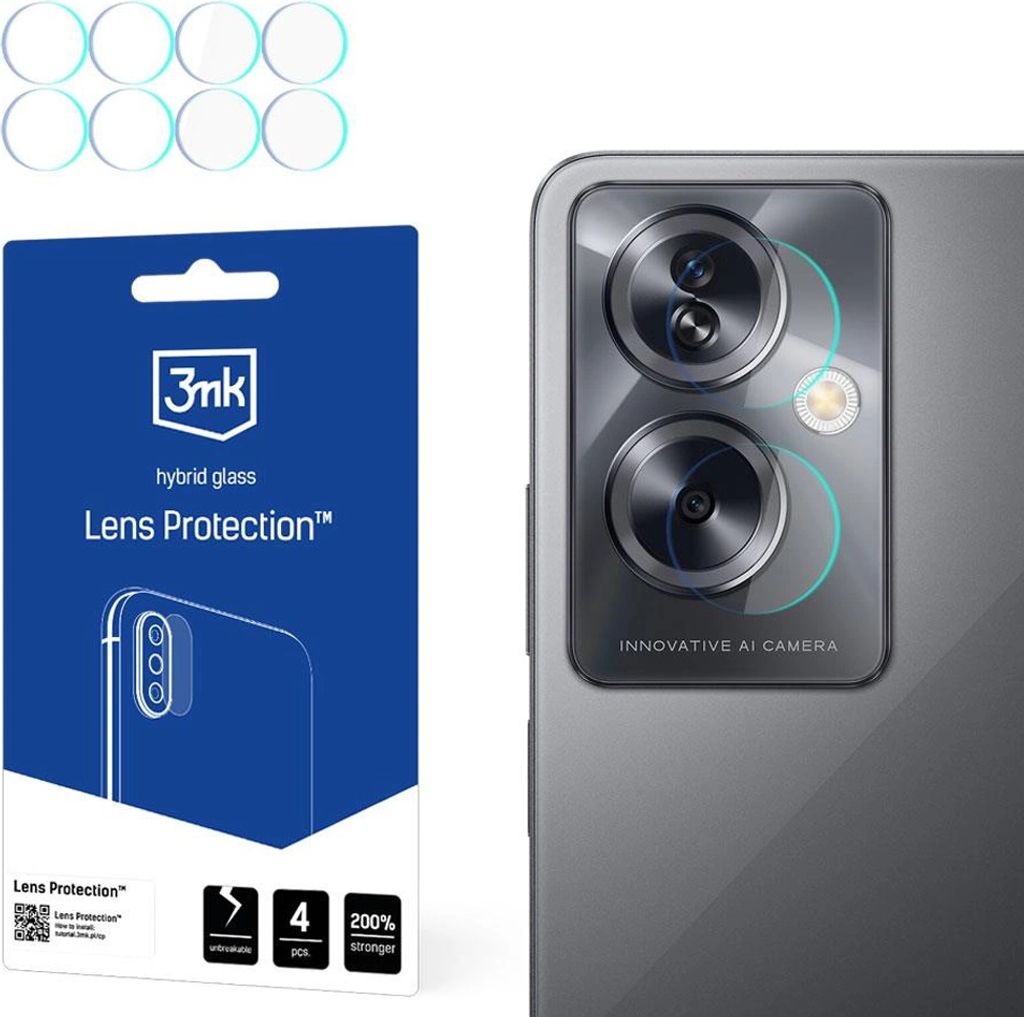 3mk Hybridglas Lens Protection für Oppo A79 5G Kamera Produktbild 