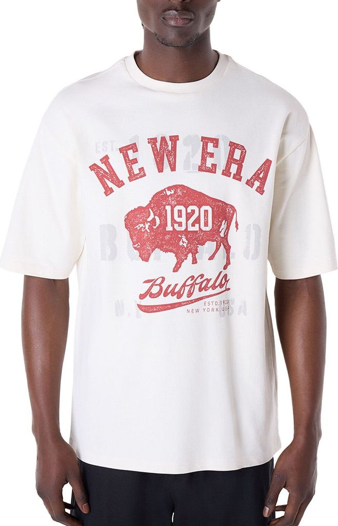 NEW ERA Graphic Oversized T-Shirt - Weiß Weiß S
