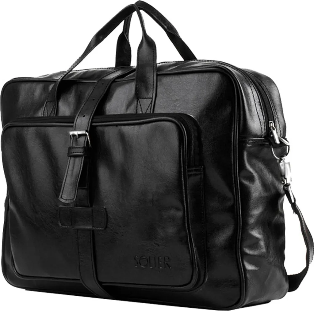 Sac de travail homme Kent marron en cuir vintage pour ordinateur 15"