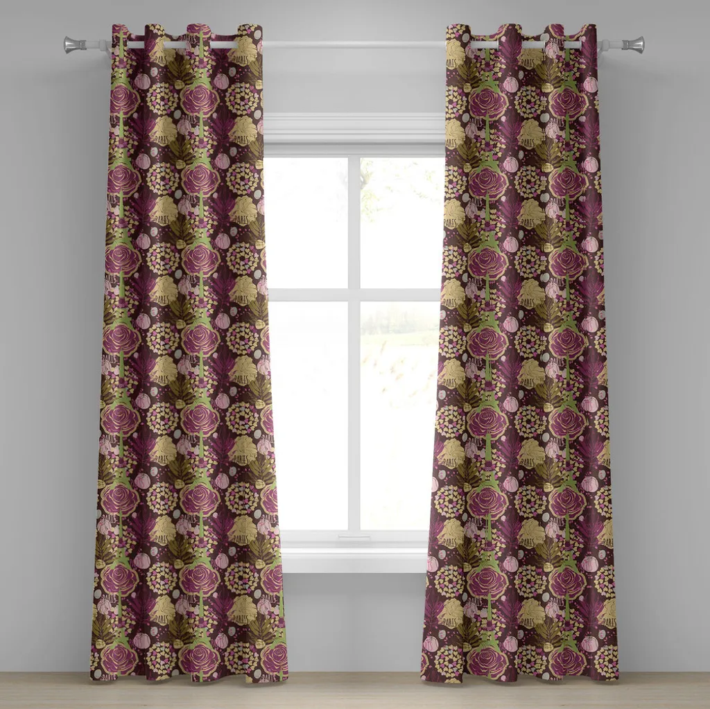 Tenda Moderna Parigi ABAKUHAUS 280x175cm - Design Urban Chic Viola Verde