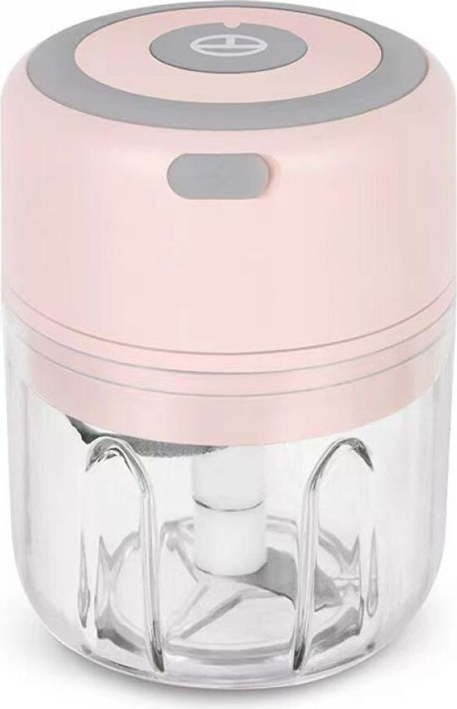 Mini Zwiebelschneider Zerkleinerer Elektrisch, Küchen Gemüsezerkleinerer Multizerkleinerer für Babynahrung, Fleisch, Knoblauch, Obst, 250 ml