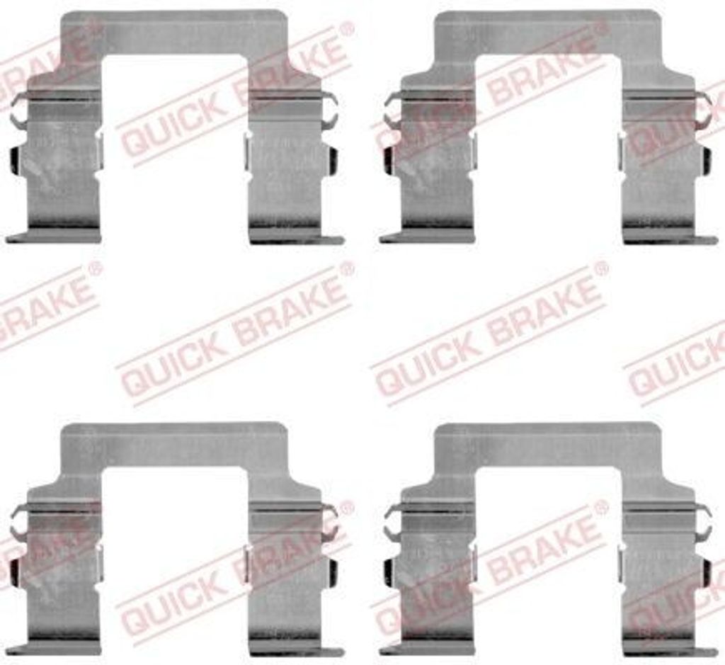 QUICK BRAKE 109-1161 Zubehörsatz Scheibenbremsbelag Vorne für HYUNDAI Santamo II (UF) für MITSUBISHI Galant VIII Limousine (EA)