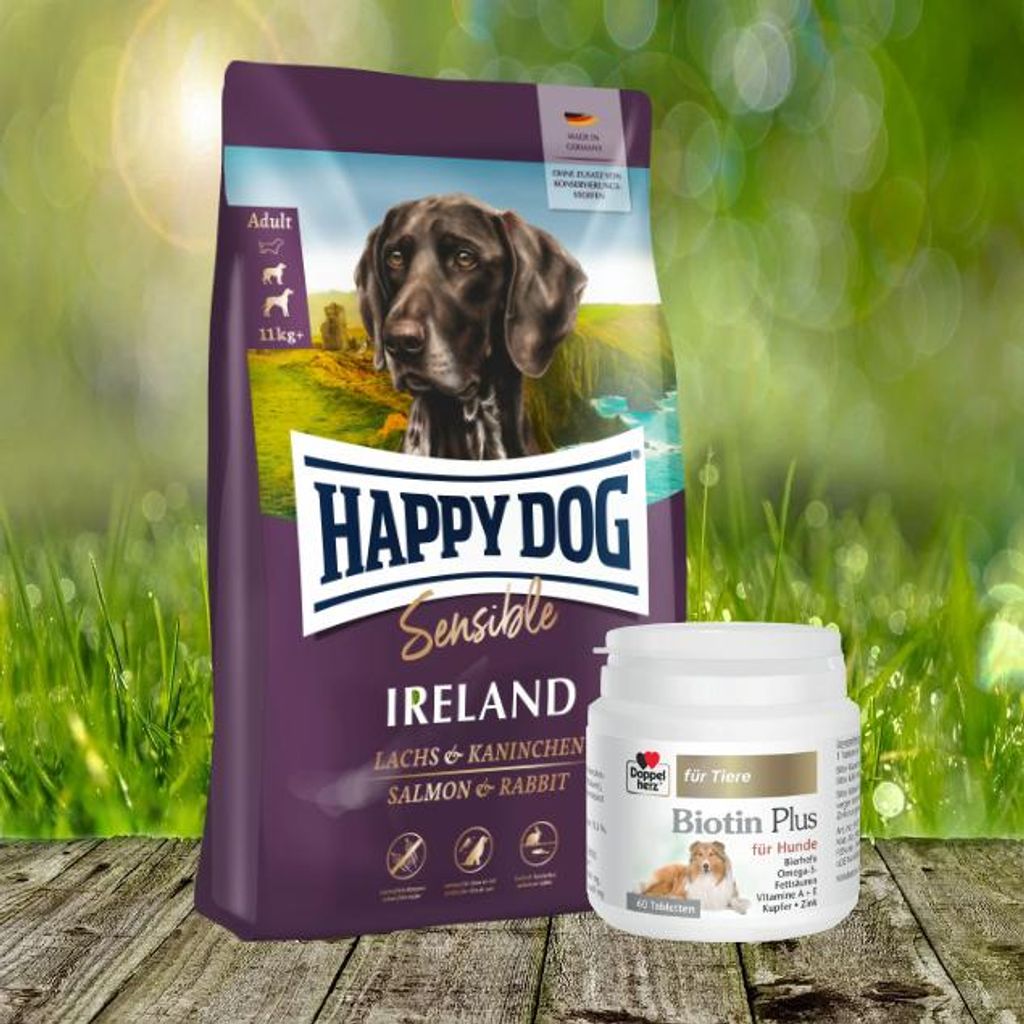 Happy Dog Sensible Ireland 4 kg + Doppelherz Biotin Plus 60 Tabl.