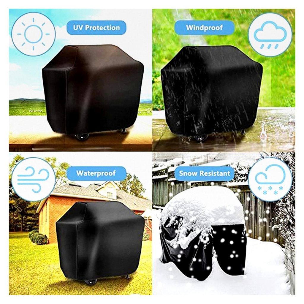 Wetterfeste Grillabdeckung, Abdeckhaube für Gasgrills (145 x 61 x 117)