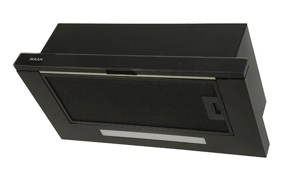 Hotte tiroir de cuisine MAAN 2 Touch 60 noire pour éliminer les odeurs