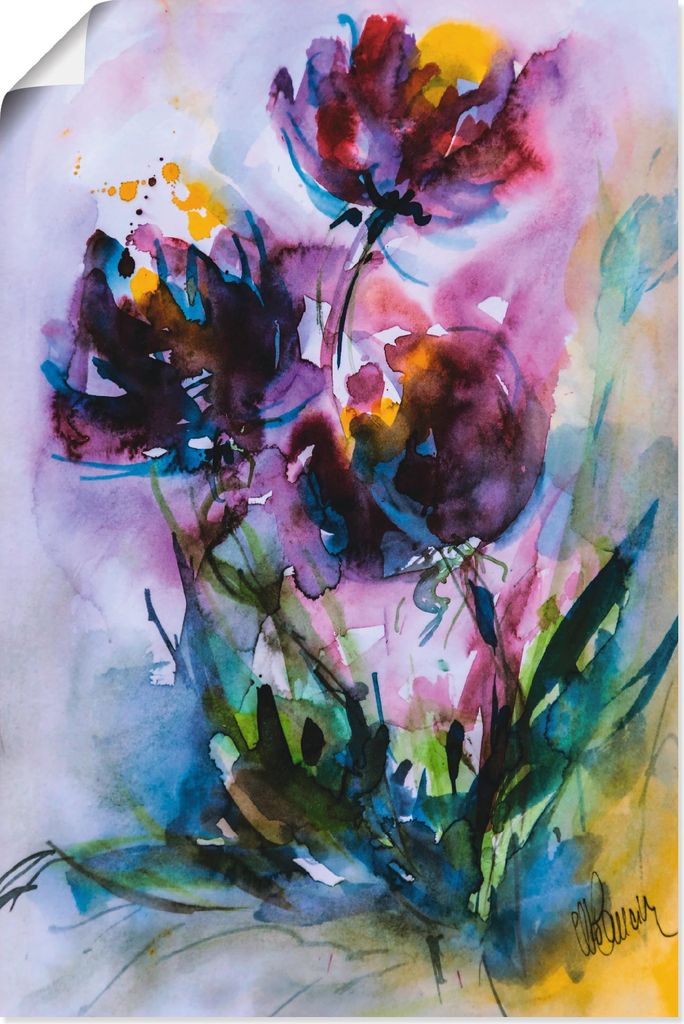 ARTland Poster Küchenschelle Größe: 40x60 cm