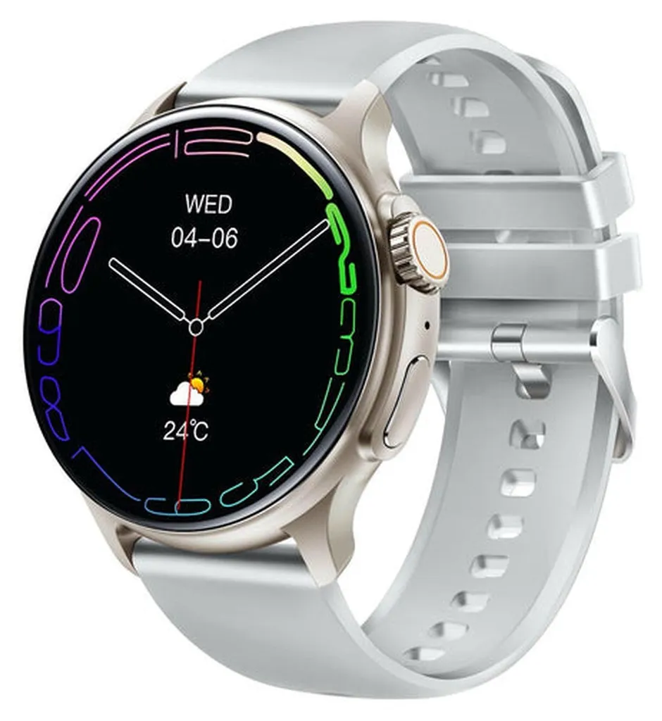 Emporia WATCHjoy Argent - Montre Connectée AMOLED 1,43 Pouces HD